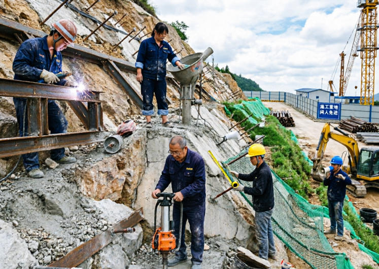 山体边坡支护